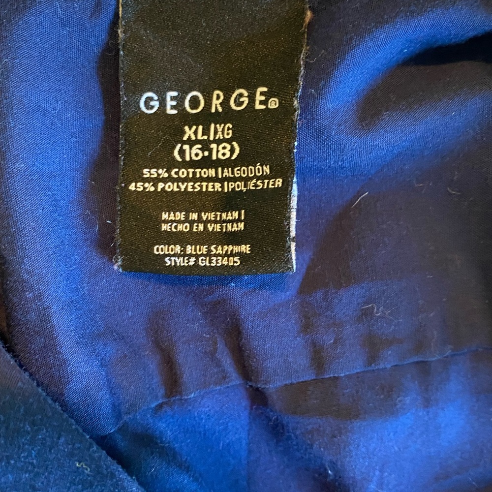 Navy Button Up Top - Picture 2 of 3